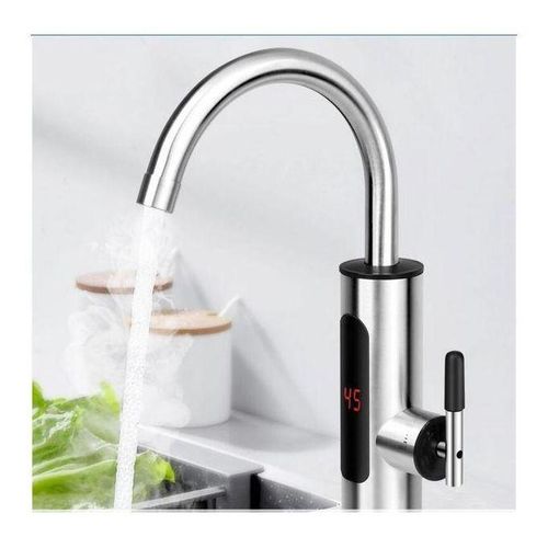 Robinet chauffe-eau électrique instantané 3000W, avec écran LCD, à commande tactile, Rotation résistante à 360°, Robinet d'eau Chaude et Froide