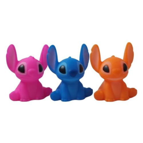 مجموعة من 3 شخصيات لعبة Stitch للأطفال، شخصيات ناعمة لطيفة مع تأثير صوتي، ألوان متنوعة وردي أزرق برتقالي، ألعاب قابلة للضغط، فكرة هدية للبنات والأولاد