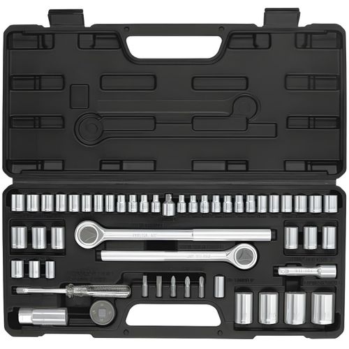 Jeu de Douilles - Acier Chrome Vanadium - Outil Polyvalent pour Mécanique et Bricolage - 51 Pièces