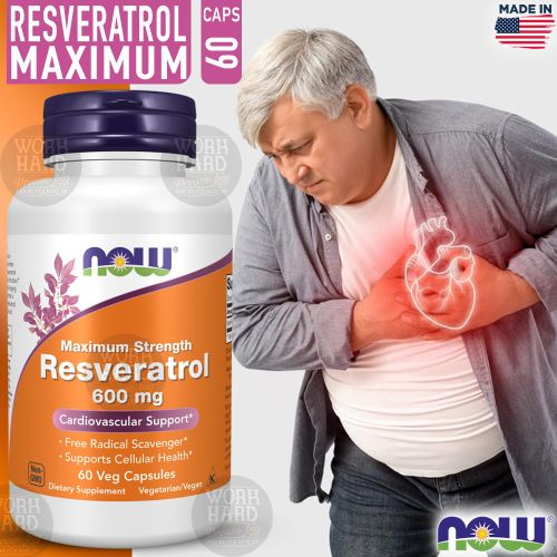 Resveratrol Maximum Strength 600mg Supports Cellular Health et ant-age 60 Capsules