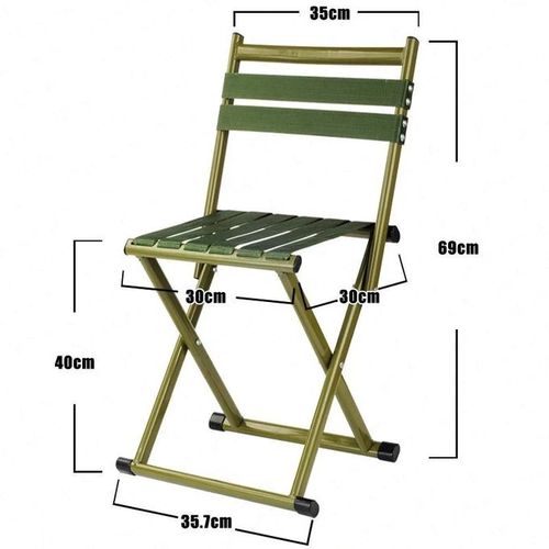 Tabouret Pliant Portable Ceinture, Chaise De Pêche en Acier, chaise d'extérieur