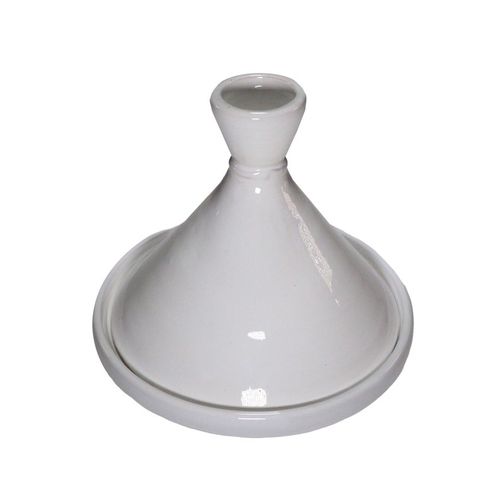 Ornement décoratif Petit Tajine Terre blanc