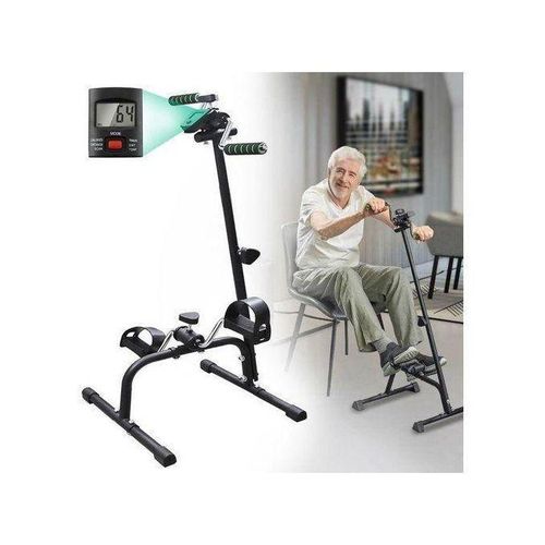 Pédalier de Rééducation 2 en 1 Bras et Jambes, appareil d'entraînement pour les personnes âgées, Mini Vélo D'Exercice