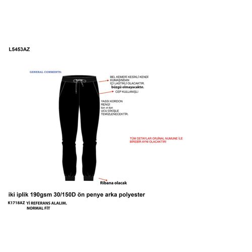Femme Jogger Pantalon - V1678AZ - Black