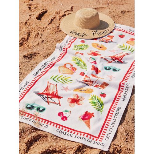 Serviette de plage à motifs pour femme 70x150 cm