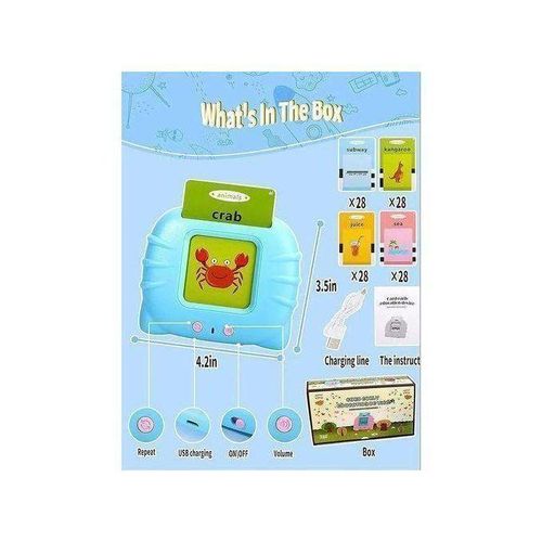 Cartes Flash Parlantes 224 Mots - Apprenez le Français et lAnglais en Samusant