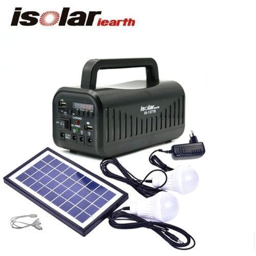 Rechargeable Kit Solaire 2 Lampes Led Radio Fm MP3