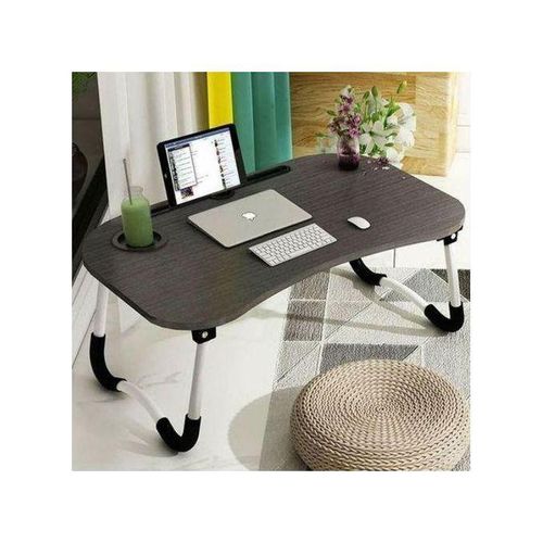Table de Lit Pliable pour Ordinateur Portable – Bureau de Lit Multifonction pour Travail, Étude et Télétravail