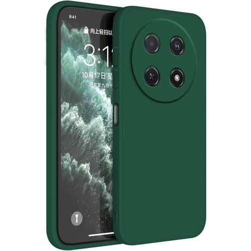 Pochette Silicone liquide pour HONOR Magic7 Lite 5G / HONOR X9c :vert