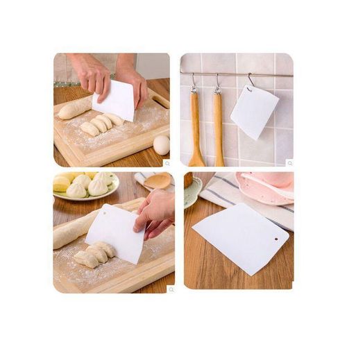 Coupe gâteau en plastique - spatule grattoir à pâte - grattoir pâtisserie