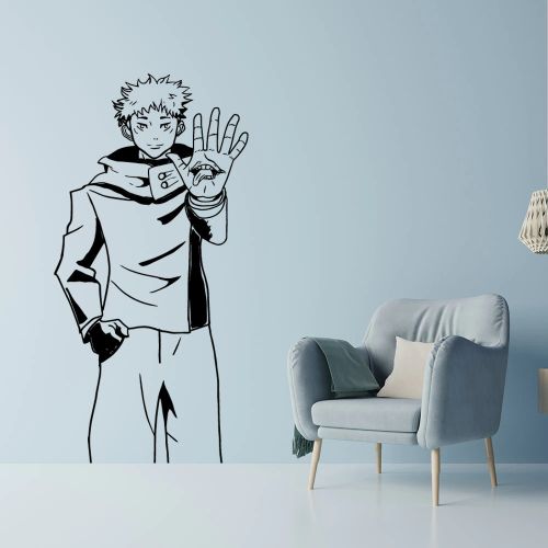 Autocollants8 muraux en vinyle amovibles, nouveau Design, Anime Jujutsu Kaisen