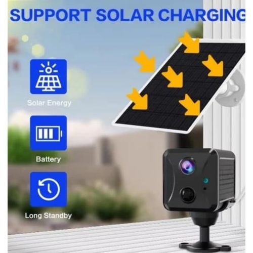 Mini caméra de surveillance solaire – Surveillance hors ligne intelligente et batterie longue durée