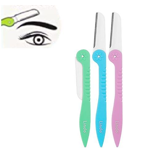 Lot de 3 lames pour sourcils et visage pour une épilation en douceur