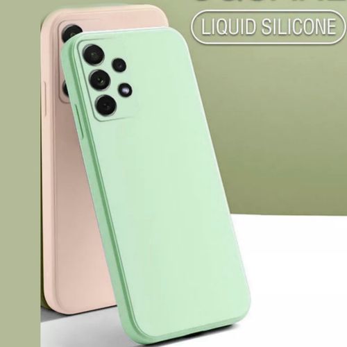 Pack : Pochette Samsung A73 silicone Mate Top produit Vert pistache + Pochette Samsung A73 Rose