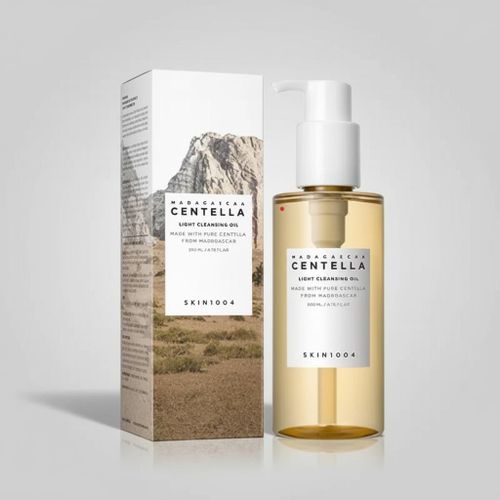 Huile Nettoyante Légère Centella de Madagascar, Démaquillant Doux et Apaisant pour le Visage, 200 ML