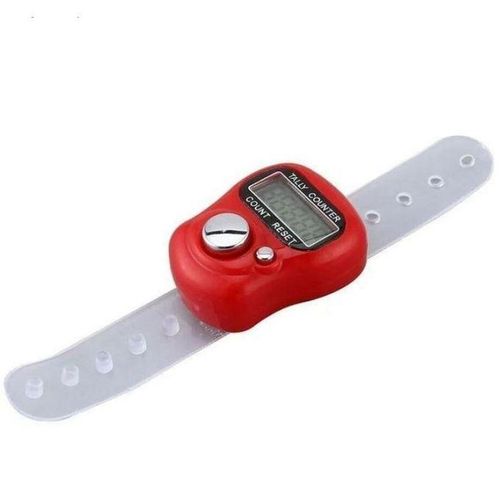 Compteur Numérique, Anneau de Tasbih , Charpalet électronique - Rouge
