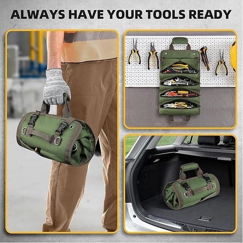 Conçu pour les professionnels et les bricoleurs, ce sac robuste permet de transporter et protéger facilement vos outils grâce à son tissu résistant, ses coutures solides et son design pratique à compartiments multiples.