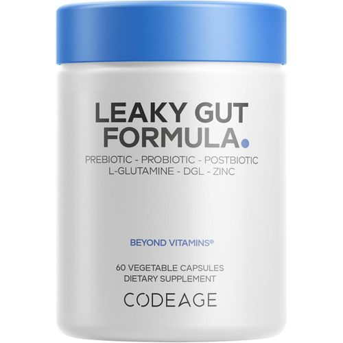 Leaky Gut Formula Probiotiques, 60 capsules végétales.