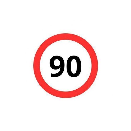 Autocollant 90km/h de voiture, 90 Permis de conduire (2PCS)