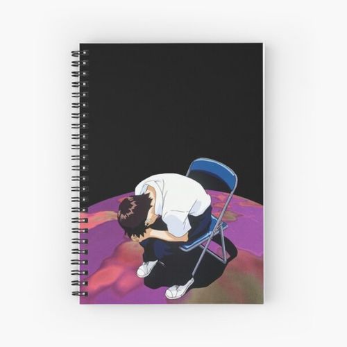 It all comes tumbling down (Shinji Ikari) Spiral Notebook Bloc note