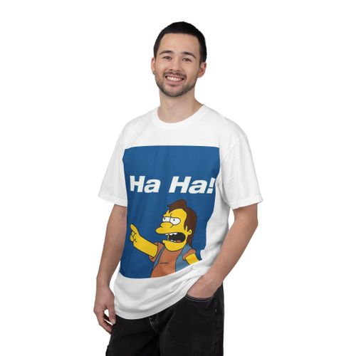 T-shirt Design Simpson & Unisexe en 100 % COTON blanc