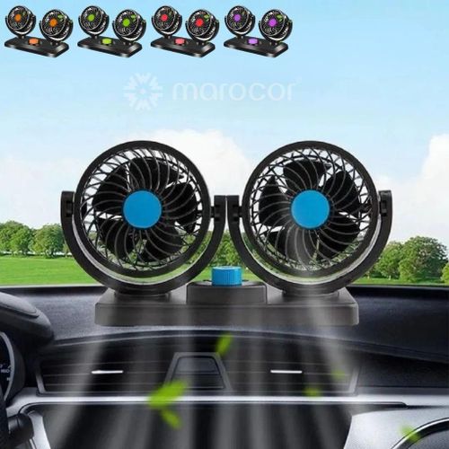 Ventilateur de refroidissement de voiture avec double conception 360 degrés