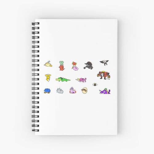Sonc and friends Sticker Spiral Notebook Bloc note