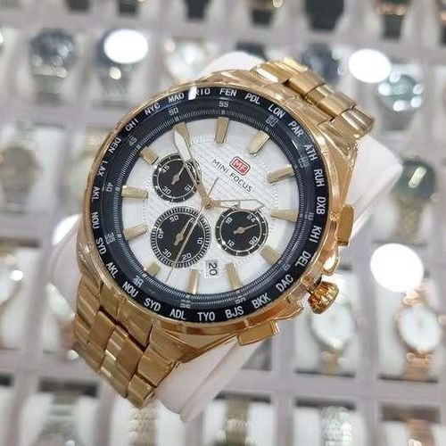 Montre Homme Multifonction Chronographe Étanche – Bracelet Acier Inoxydable – Design Sport & Élégant