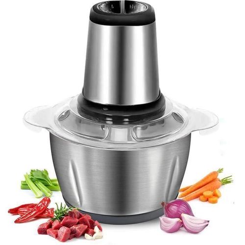 Hachoir Venezia Electrique Multifonction Hachoir à Viande et Légumes 1.8L - 500 W