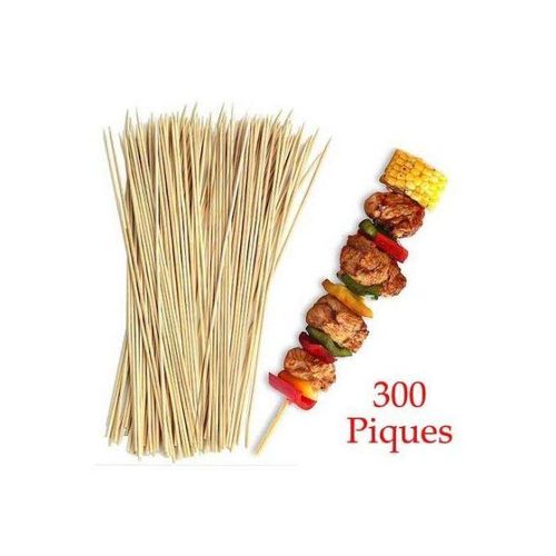 300 Piques En BOIS / BROCHETTE BARBECUE / brochettes Shish 30 cm