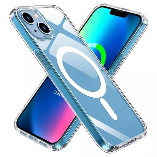 Pochette transparente pour iPhone 14 Max MagSafe magnétique