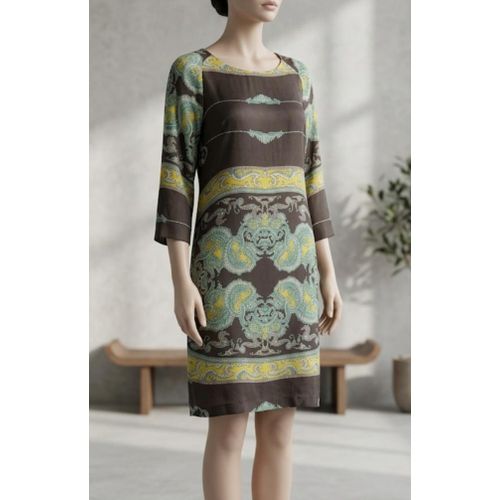 Robe en soie avec motif