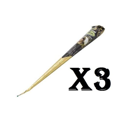 3 Hénné Indien noir en cône