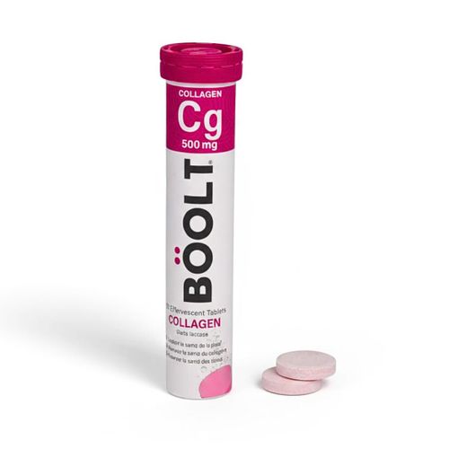 Collagène 500mg pour Peau Jeune, Cheveux Forts, Ongles Sains & Articulations Souples - Complément Beauté & Bien-être, 20 Comprimés Effervescents