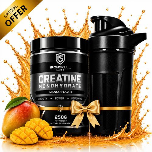 Pack Creatine Monohydrate Mangue 250 g + Shaker Noir