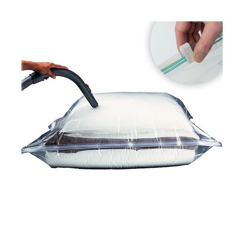 Pack 2 Sac sous vide - Sacs de Rangement pour Voyage, Vêtements, Literie 100x70 cm (Best-Buy)