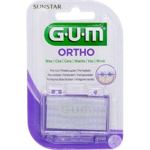 Ortho Cire Dentaire Prédécoupée – Protection et Soulagement des Irritations Causées par les Appareils Orthodontiques (Boîte avec Bâtonnets)