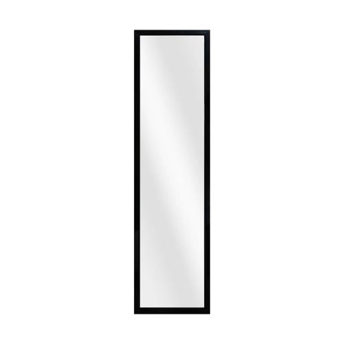 Miroir Rectangulaire Noir 34x124 cm Design Rétro Élégant pour Décoration Murale