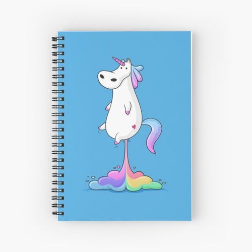 Unicorn Fart Spiral Notebook Bloc note
