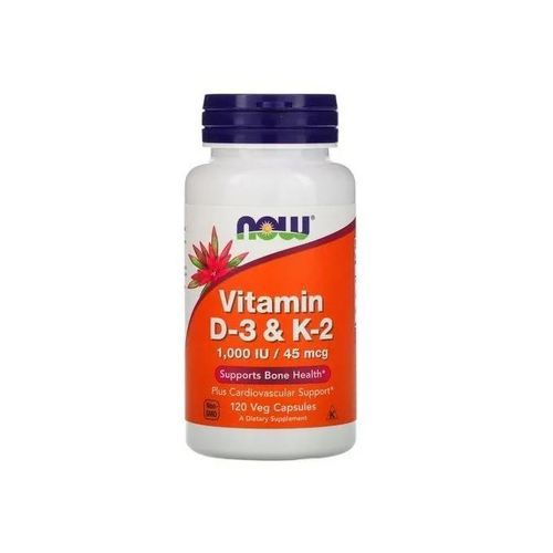 NowFoods vitamin D3 k2, Immunity, Bone Health, 120 Capsules Vegan USA