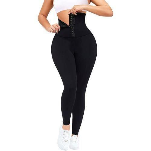 legging femme pour fitness taille haute noir