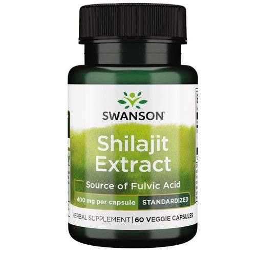 Shilajit Extrait favorise la croissance cellulaire 400mg, 60 Capsules végétariennes