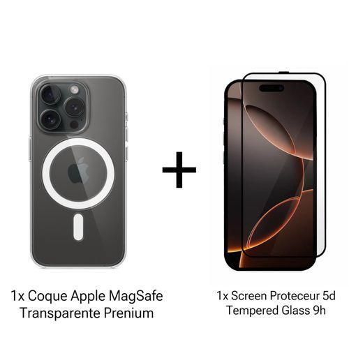 Pack Premium d’Accessoires Coque Transparente Magsafe iPhone 14 Pro avec Incassable Protection Ultime