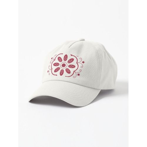 casquette personnalisée Conception de motifs ethniques casquette blanc unique