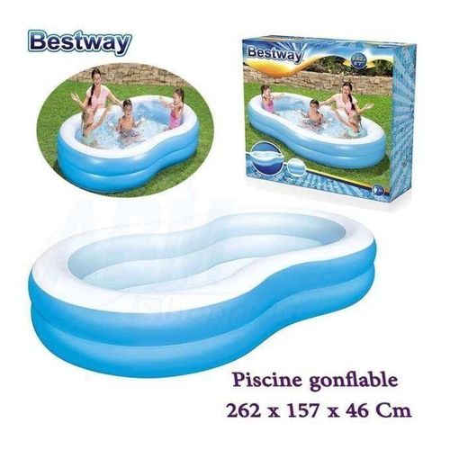 Bestway Piscine Familiale Gonflable pour jardin 262 x 157 x 46 cm