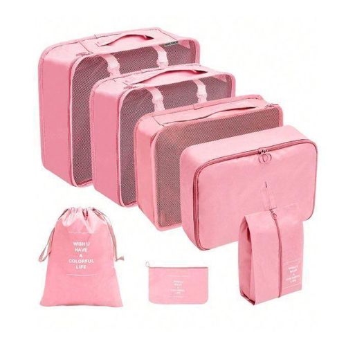 Sacs de Voyage Organisateurs 7 Pièces Grande Capacité et Imperméables Organisateurs de Valise pour Vêtements Chaussures Accessoires et Affaires Personnelles Set de Rangement Bagage pour Voyage Vacances et Déplacements