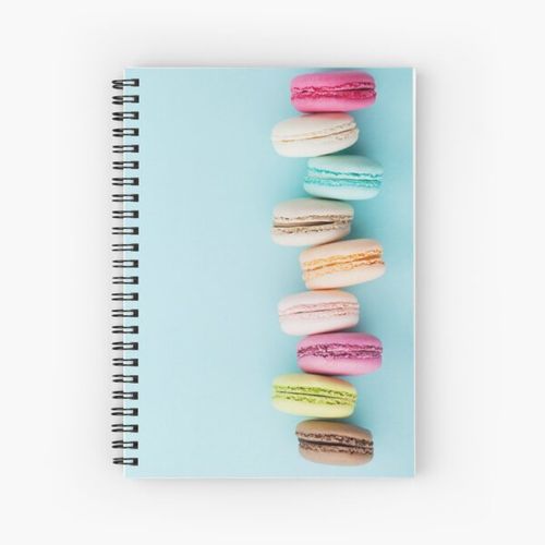 Pastel Rainbow Macaroons Spiral Notebook Bloc note