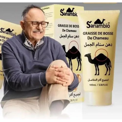 CRÈME GRIASSE DE CHAMEAU - Douleur au genou Crème spéciale Dommages synoviaux Ménisque Articulation Hydrose Vieux Froid Douleur dans les jambes Détente articulaire et élimination de la stase Pâte., au Dos.