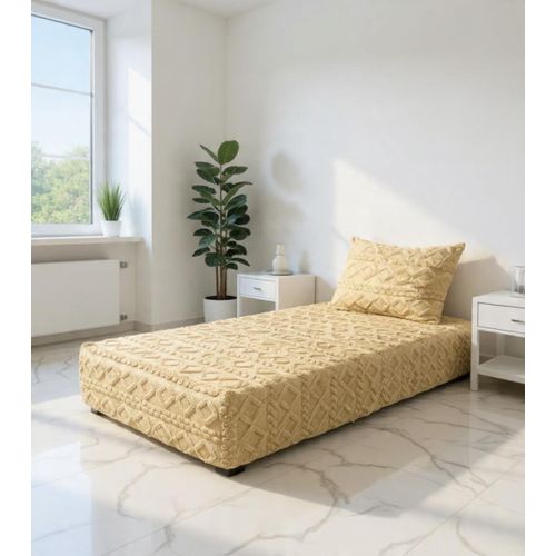 طقم غطاء ملاءة + غطاء وسادة بولار بنمط محبوك 90x190