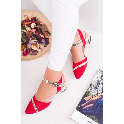 Chaussures Daise rouge à talons